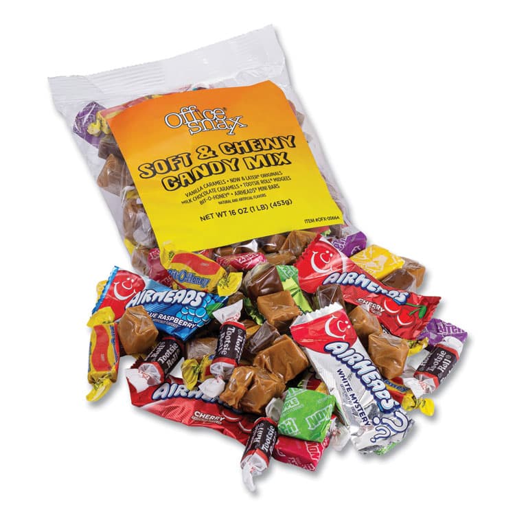 OFFICE SNAX, . Candy Assortments, Soft and Chewy Candy Mix, 1 lb Bag (OFX00664) thumbnail 2