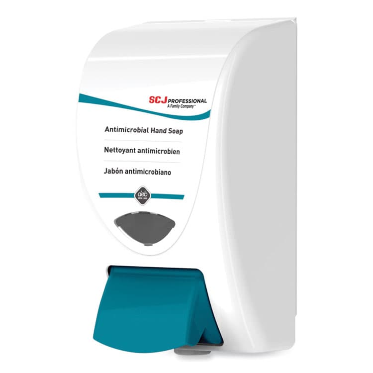 SC JOHNSON Cleanse AntiBac Dispenser, 2 L, 6.3 x 5.4 x 11.3, White/Aqua, 8/Carton (SJNANT2LDP) thumbnail 3