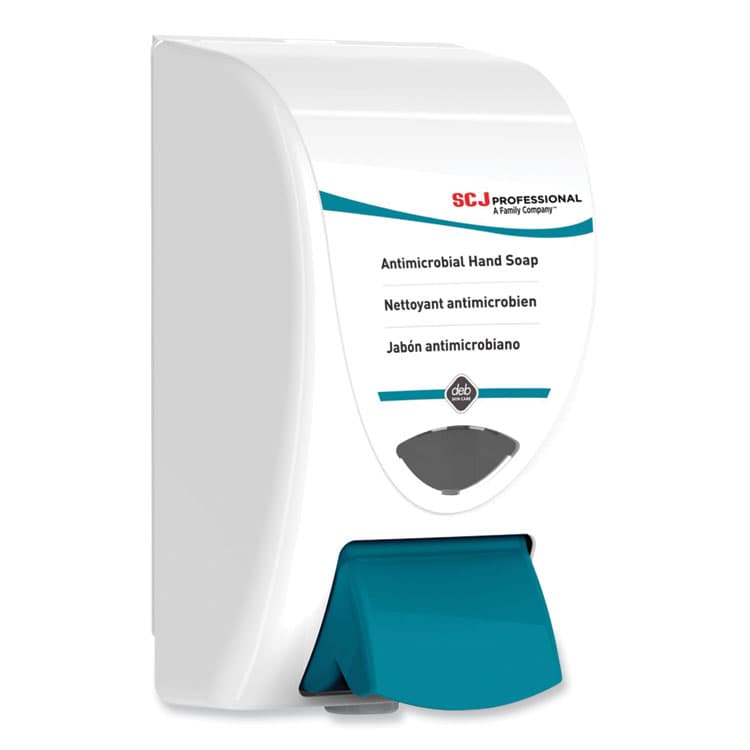 SC JOHNSON Cleanse AntiBac Dispenser, 2 L, 6.3 x 5.4 x 11.3, White/Aqua, 8/Carton (SJNANT2LDP) thumbnail 4