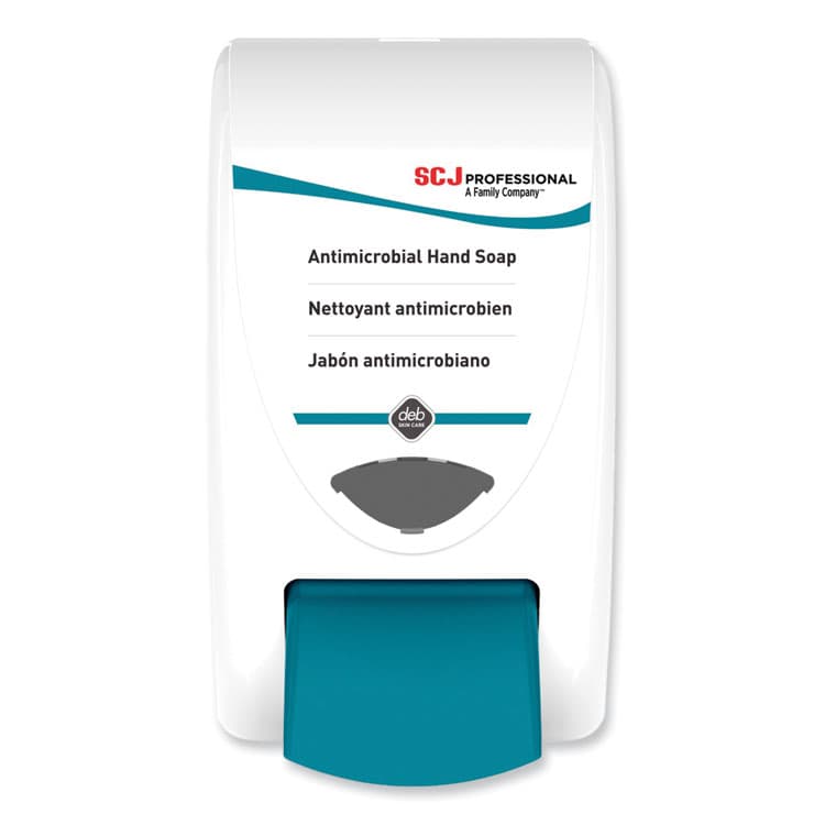 SC JOHNSON Cleanse AntiBac Dispenser, 2 L, 6.3 x 5.4 x 11.3, White/Aqua, 8/Carton (SJNANT2LDP)