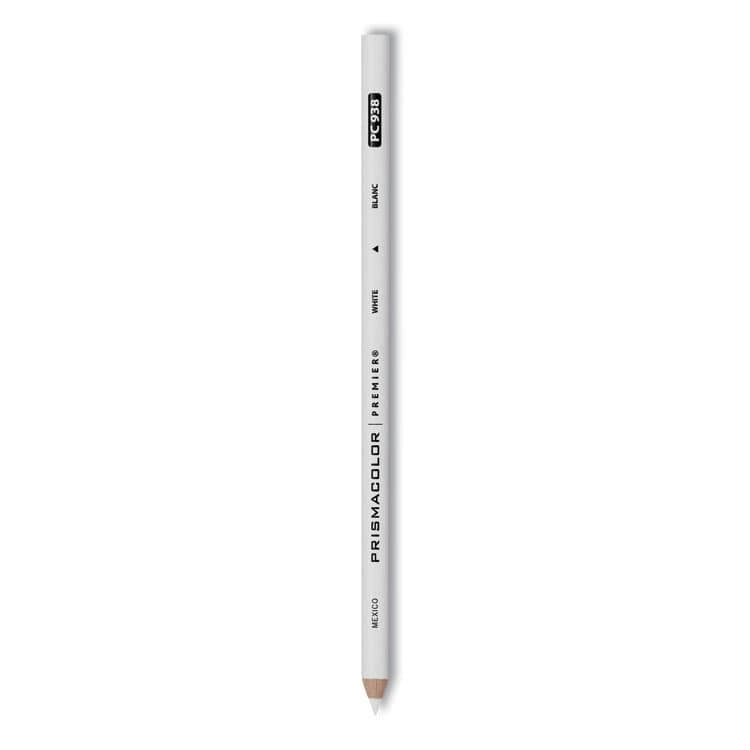 SANFORD Premier Colored Pencil, 3 mm, 2B, White Lead, White Barrel, Dozen (SAN3365)