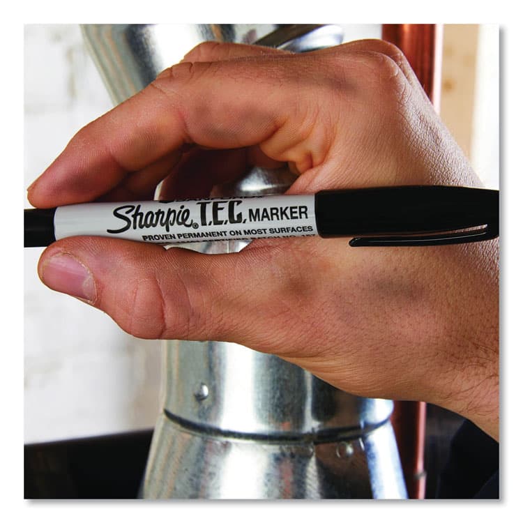 SANFORD T.E.C. Permanent Marker, Fine Bullet Tip, Black (SAN13401) thumbnail 3