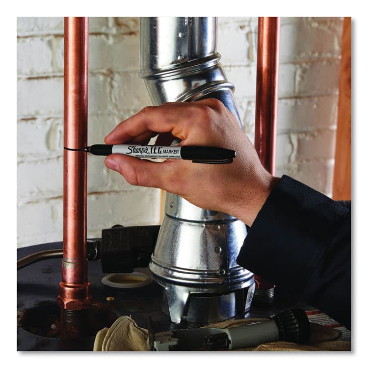 SANFORD T.E.C. Permanent Marker, Fine Bullet Tip, Black (SAN13401) thumbnail 4