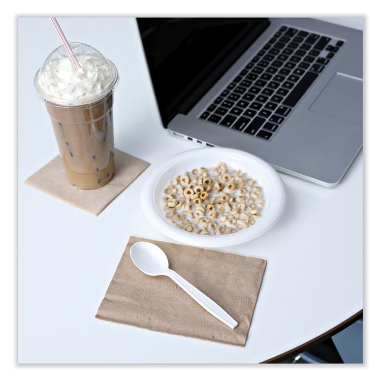 BOARDWALK Heavyweight Wrapped Polypropylene Cutlery, Soup Spoon, Plastic, White, 1,000/Carton (BWKSSHWPPWIW) thumbnail 4