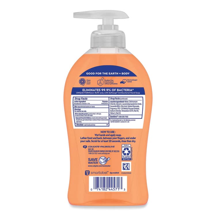 COLGATE PALMOLIVE, IPD. Antibacterial Hand Soap, Crisp Clean Scent, 11.25 oz, 6/Carton (CPC44571) thumbnail 4