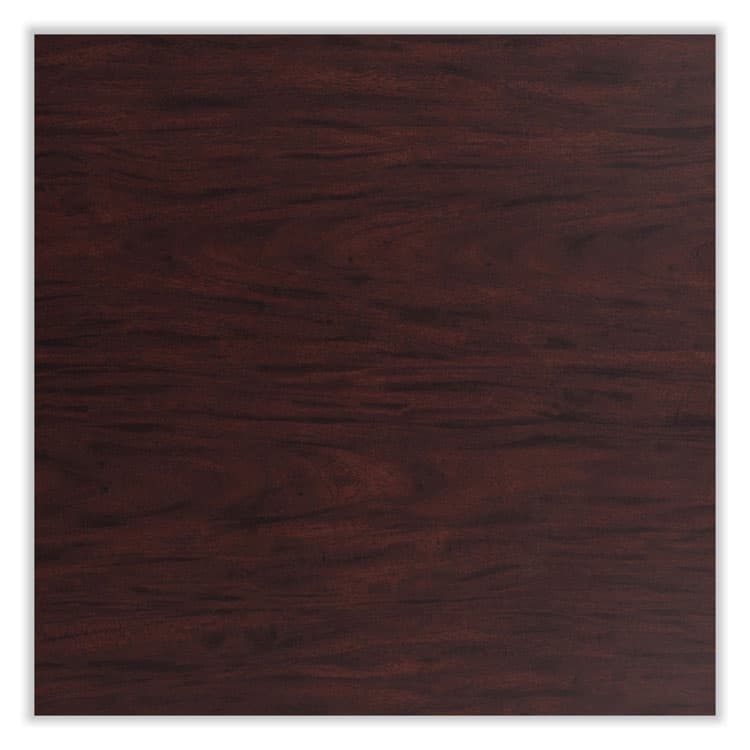 NATIONAL PUBLIC SEATING Cafe Table, 36w x 36d x 36h, Square Top/Round Base, Mahogany Top, Black Base (NPSCT33636RC1MY) thumbnail 4