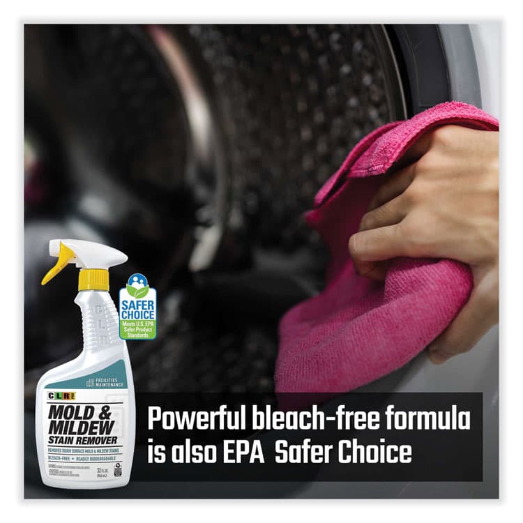 JELMAR, LLC Mold and Mildew Stain Remover, 32oz Spray Bottle, 6/Carton (JELMMSR32PRO) thumbnail 3