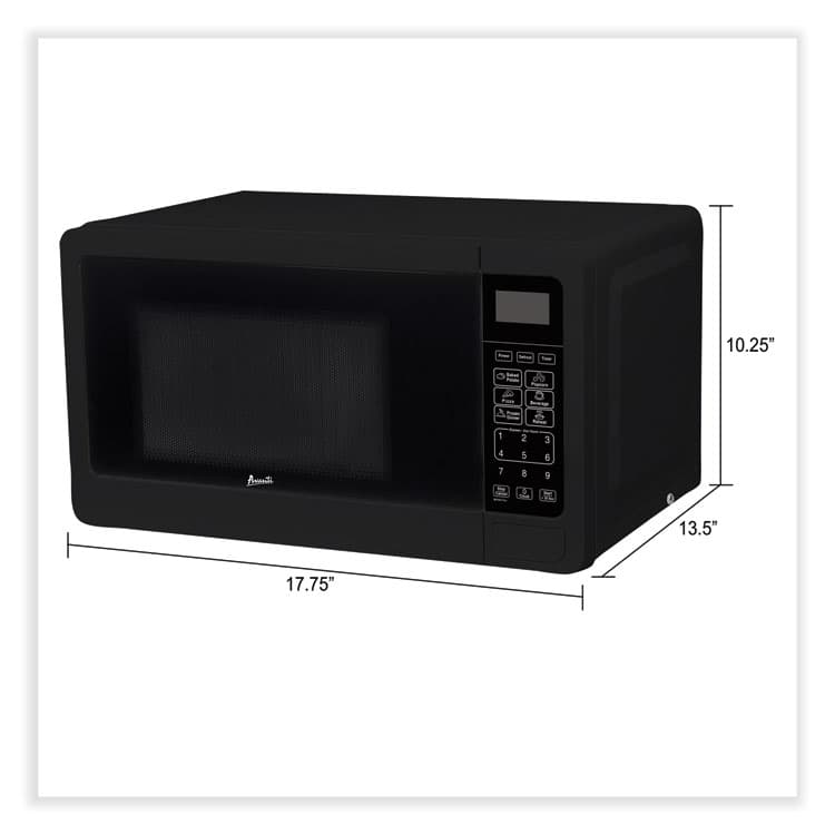 AVANTI 0.7 cu ft Microwave Oven, 700 W, Black (AVAMT7V1B) thumbnail 4