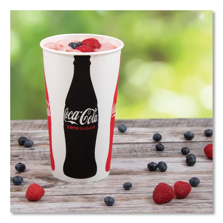 DART Double Sided Poly (DSP) Paper Cold Cups, 44 oz, Coca-Cola Design, 500/Carton (SCCTPH445105820) thumbnail 4