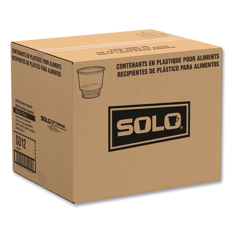 DART Sundae Cups, 12 oz, Plastic, Clear, 50/Bag, 20 Bags/Carton (SCCSD12) thumbnail 2