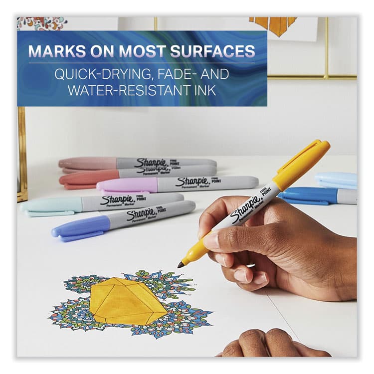 SANFORD Mystic Gems Markers, Fine Bullet Tip, Assorted, 24/Pack (SAN2136727) thumbnail 3