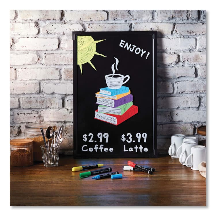 SANFORD Wet-Erase Chalk Marker, Medium Bullet Tip, Assorted Colors, 5/Pack (SAN2103011) thumbnail 4