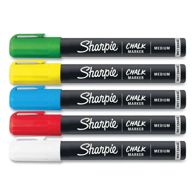 SANFORD Wet-Erase Chalk Marker, Medium Bullet Tip, Assorted Colors, 5/Pack (SAN2103011) thumbnail 2