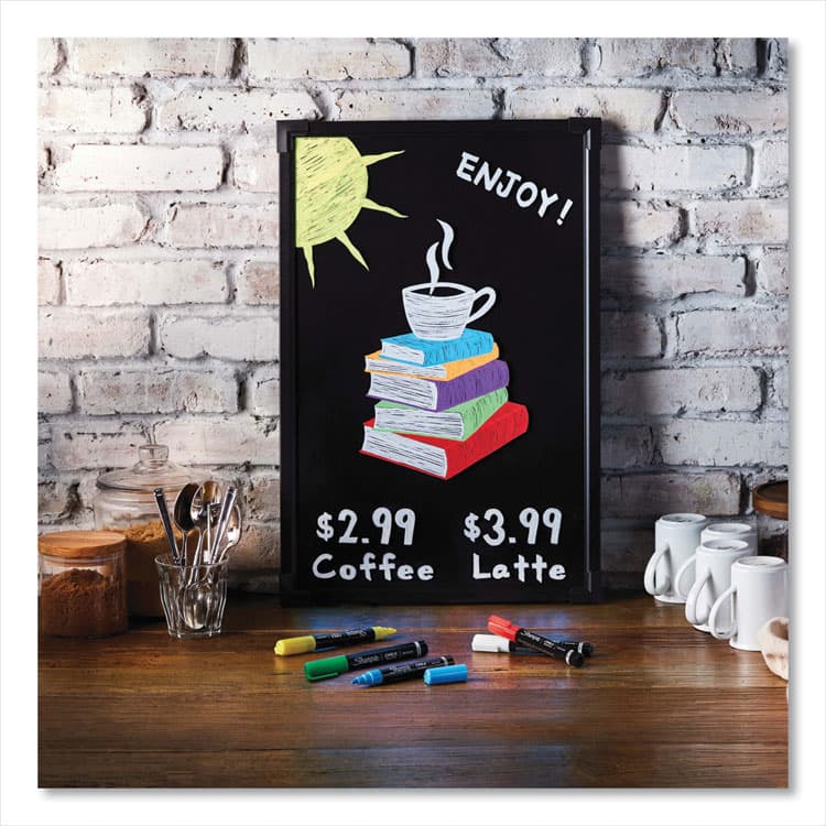 SANFORD Wet-Erase Chalk Marker, Medium Bullet Tip, White, 2/Pack (SAN2103010) thumbnail 4