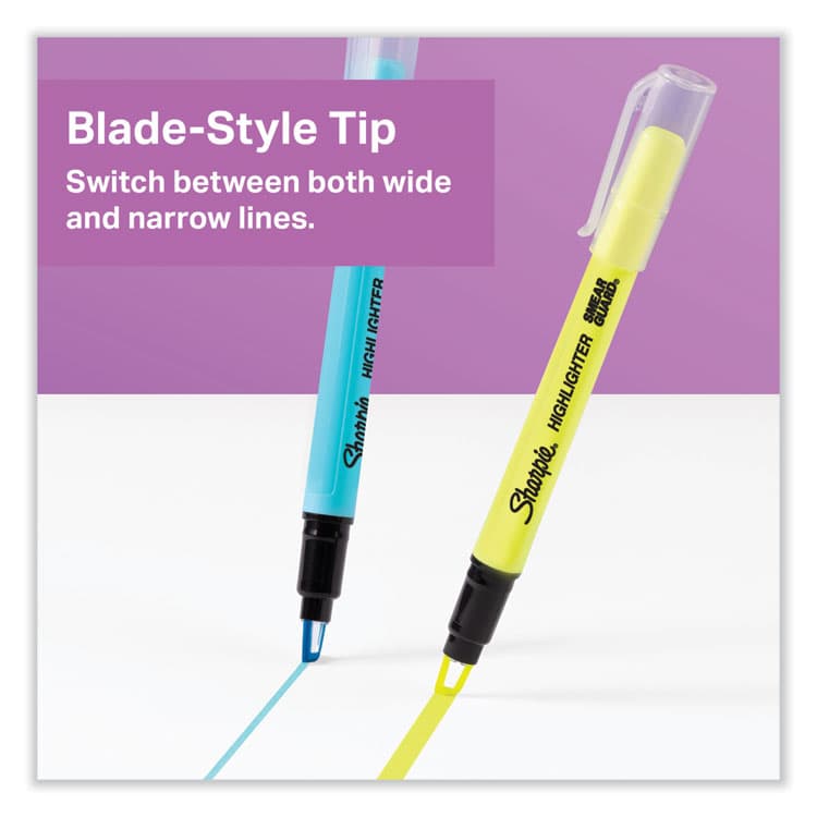 SANFORD Clearview Pen-Style Highlighter, Assorted Ink Colors, Chisel Tip, Assorted Barrel Colors, 8/Pack (SAN1966798) thumbnail 3