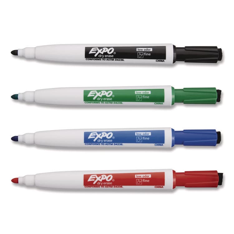 SANFORD Magnetic Dry Erase Marker, Fine Bullet Tip, Assorted Colors, 4/Pack (SAN1944746) thumbnail 3