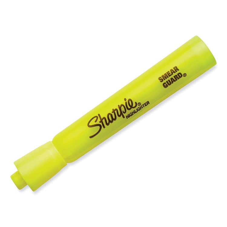 SANFORD Tank Style Highlighter Value Pack, Fluorescent Yellow Ink, Chisel Tip, Yellow Barrel, 36/Box (SAN1920938) thumbnail 2
