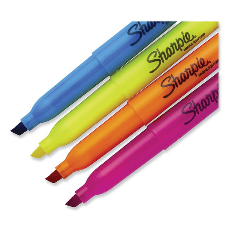 SANFORD Pocket Style Highlighters, Assorted Ink Colors, Chisel Tip, Assorted Barrel Colors, 5/Set (SAN1908101) thumbnail 3