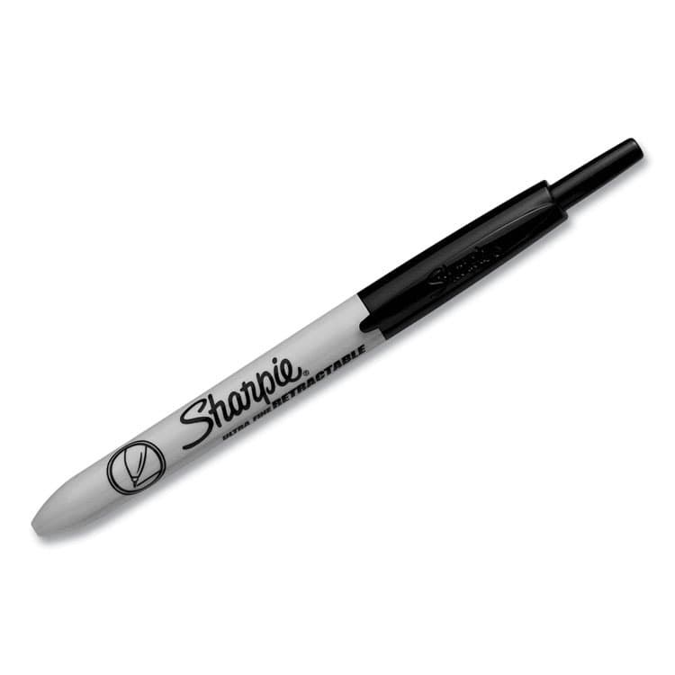 SANFORD Retractable Permanent Marker, Extra-Fine Needle Tip, Black (SAN1735790) thumbnail 2