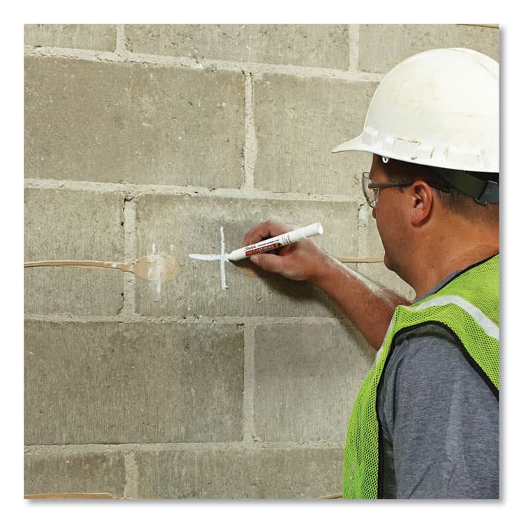 SANFORD Mean Streak Marking Stick, Broad Bullet Tip, White (SAN85018) thumbnail 4