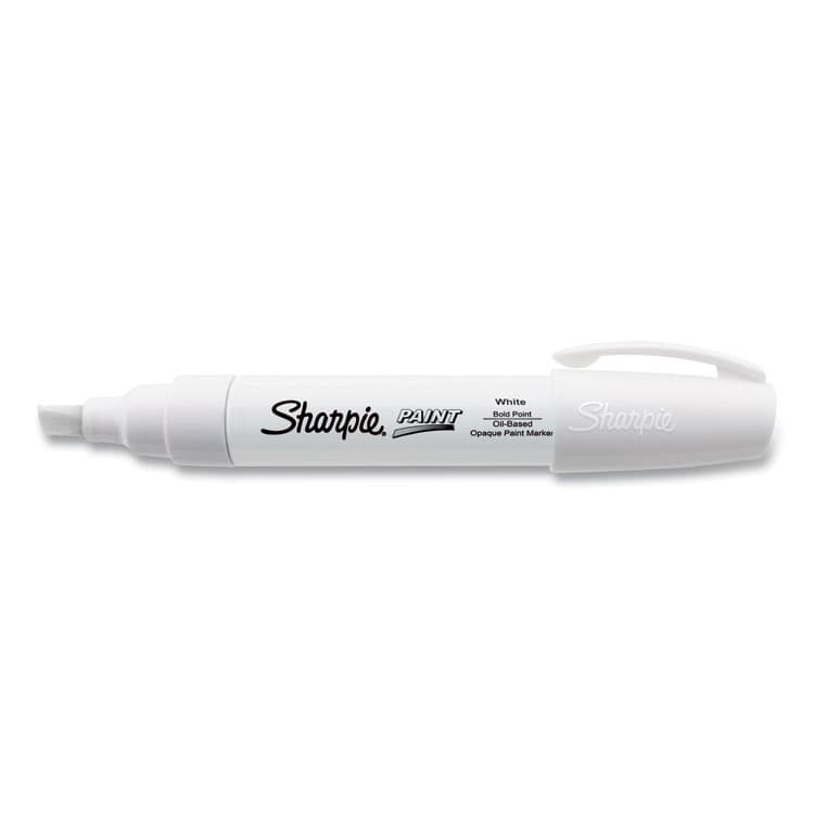 SANFORD Permanent Paint Marker, Extra-Broad Chisel Tip, White (SAN35568) thumbnail 2