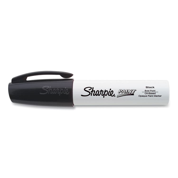 SANFORD Permanent Paint Marker, Extra-Broad Chisel Tip, Black (SAN35564) thumbnail 2