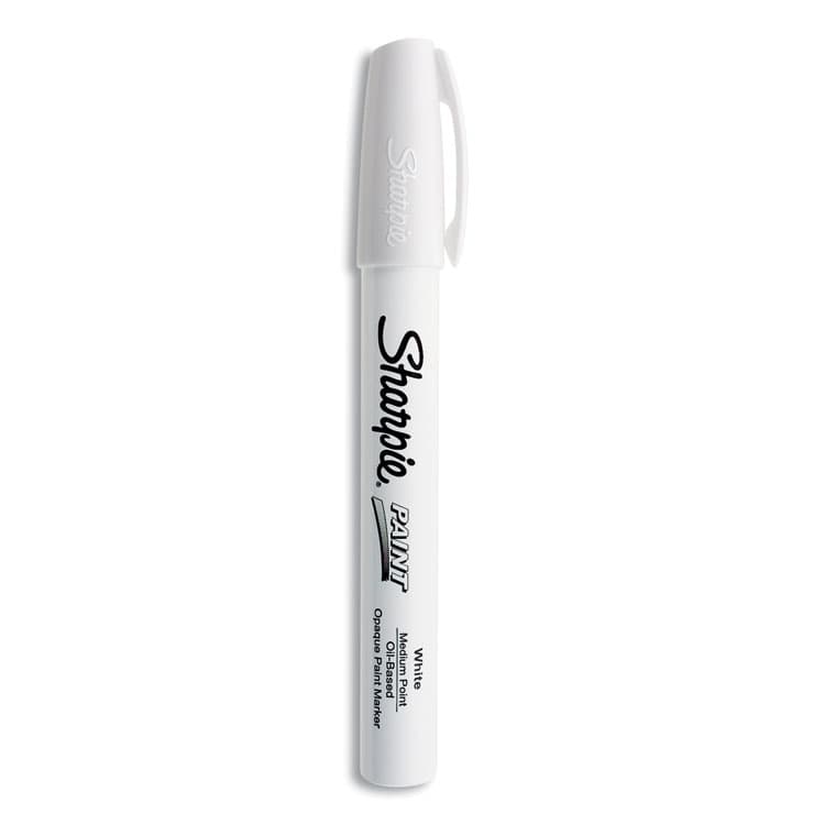 SANFORD Permanent Paint Marker, Medium Bullet Tip, White (SAN35558)