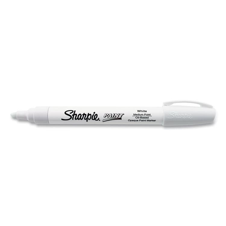 SANFORD Permanent Paint Marker, Medium Bullet Tip, White (SAN35558) thumbnail 2