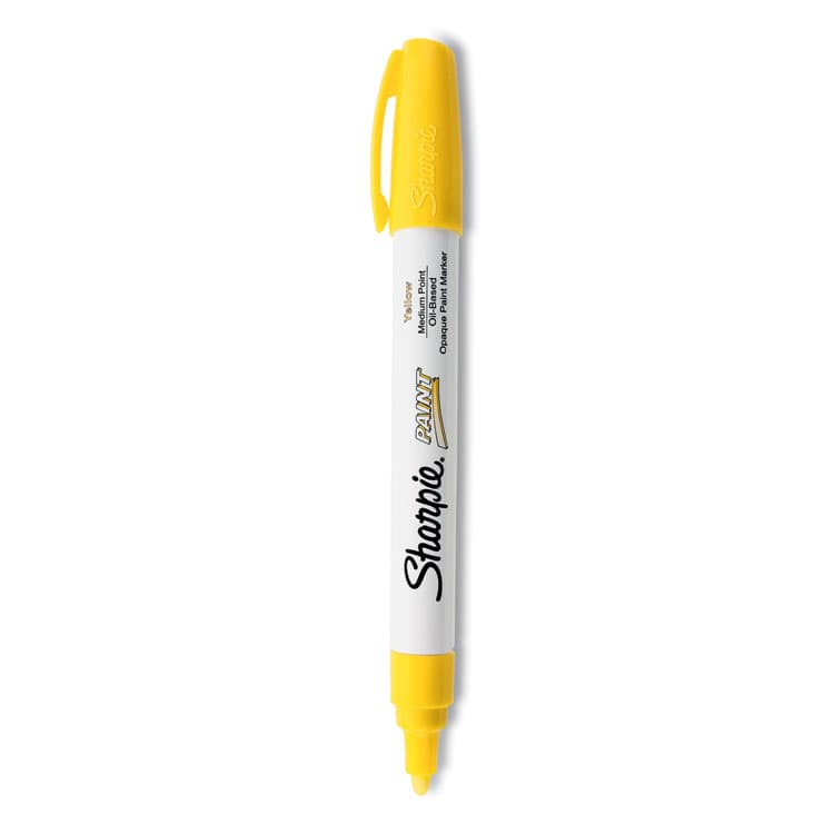 SANFORD Permanent Paint Marker, Medium Bullet Tip, Yellow (SAN35554)