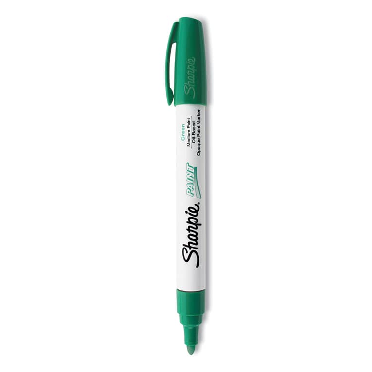 SANFORD Permanent Paint Marker, Medium Bullet Tip, Green (SAN35552)