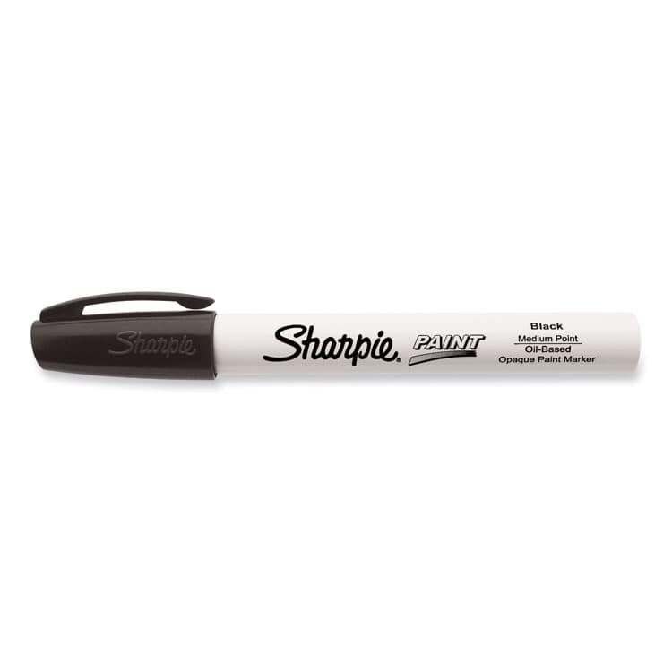 SANFORD Permanent Paint Marker, Medium Bullet Tip, Black (SAN35549) thumbnail 2