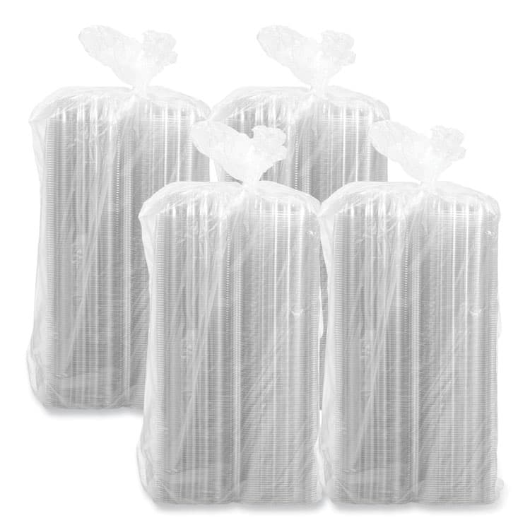 DART ClearSeal Hinged-Lid Plastic Containers, 5.86 x 3.11, Clear, Plastic, 500/Carton (DCCPET57PST1) thumbnail 3