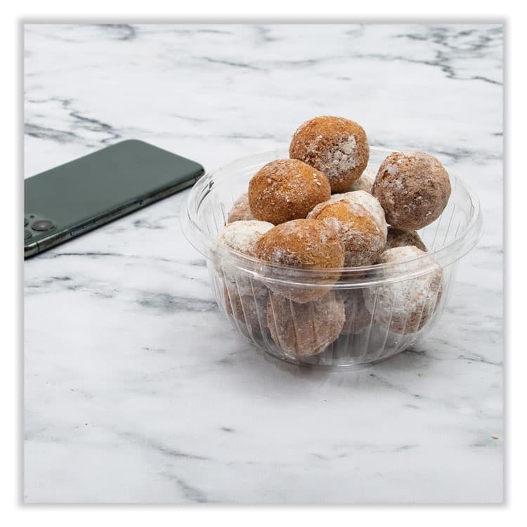 DART PresentaBowls Clear Bowls, 12 oz., Plastic, 63/Bag, 504/Carton (DCCPET12B) thumbnail 3