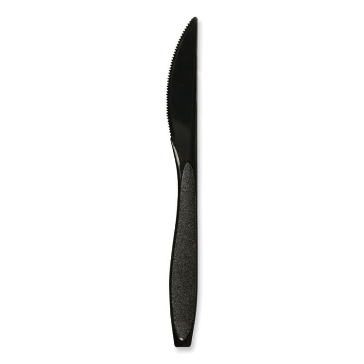 DART Impress Heavyweight Full-Length Polystyrene Cutlery, Knife, Plastic, Black, 1,000/Carton (SCCHSKK)