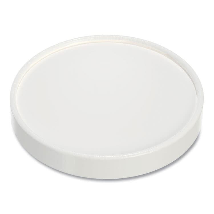 DART Flexstyle Double Sided Poly (DSP) Paper Lid, For 32 oz Food Containers, 4.6" Diameter x 0.7" h, White, Plastic, 500/Carton (SCCCA32A)