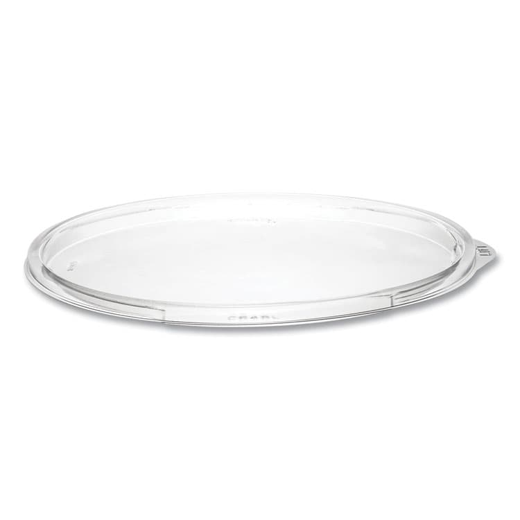 DART PresentaBowls Clear Flat Lids, 7.2" Diameter x 0.4" h, Plastic, 252/Carton (DCCC64BL)