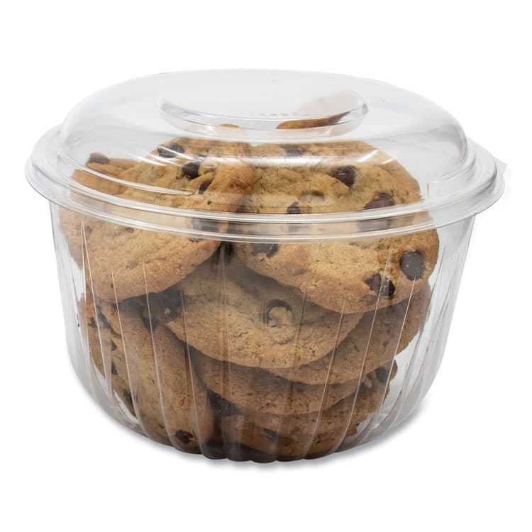 DART PresentaBowls Bowl/Lid Combo-Paks, 64 oz, Clear, Plastic, 126/Carton (DCCC64BCD) thumbnail 4