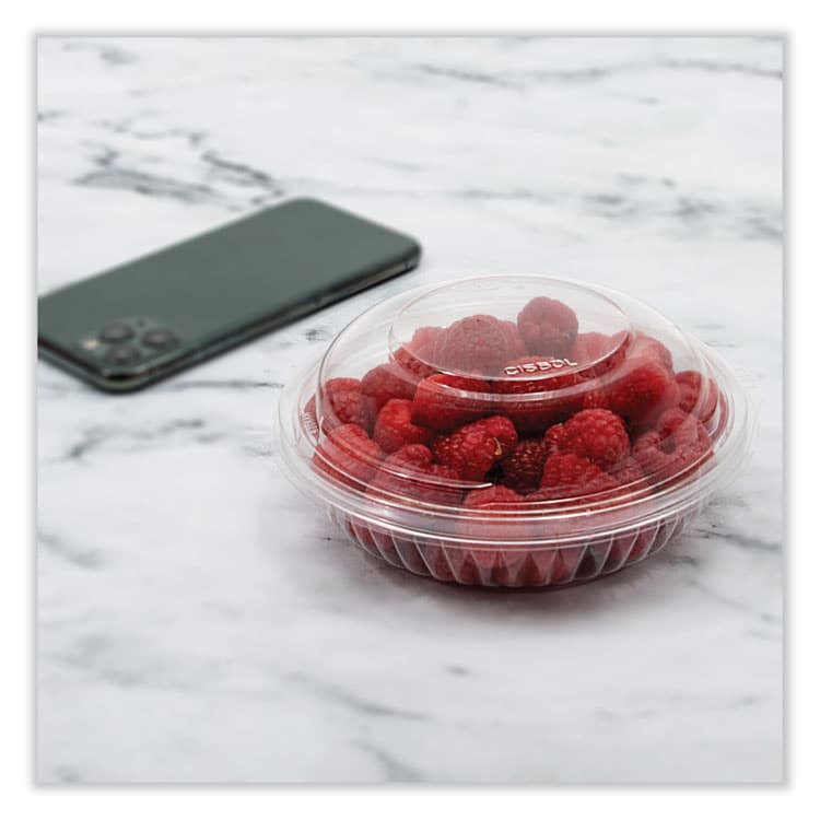 DART PresentaBowls Bowl/Lid Combo-Paks, 8 oz, Clear, Plastic, 63/Pack, 4 Packs/Carton (DCCC8BCD) thumbnail 3