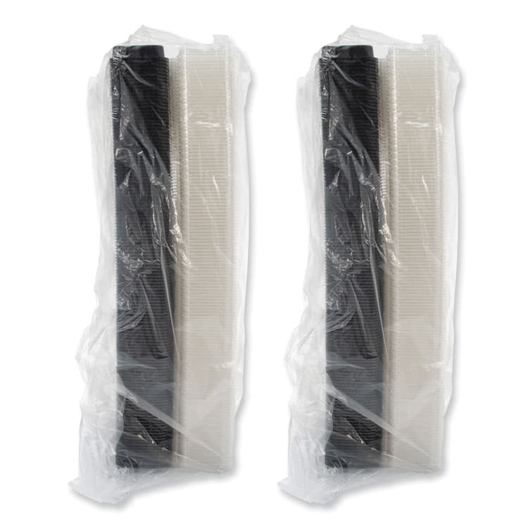 DART Creative Carryouts BoxLine Black Base/Clear Lid Hinged Containers, 3.9 x 6 x 1.8, Plastic, 500/Carton (SCC850618PS94) thumbnail 2