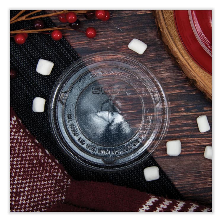 DART Plastic Cold Cup Lids, Fits 32 oz Cold Cups, Plastic, Clear, 500/Carton (DCC636TS) thumbnail 3