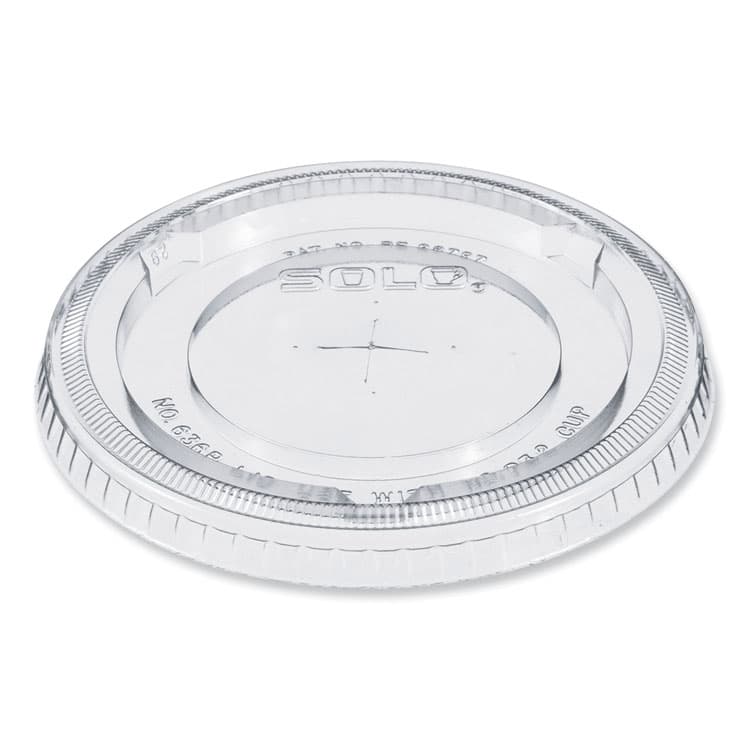 DART Plastic Cold Cup Lids, Fits 32 oz Cold Cups, Plastic, Clear, 500/Carton (DCC636TS)