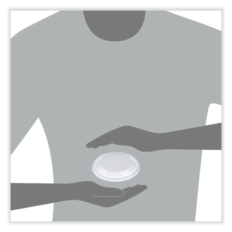 DART Dome Lids for Foam Cups and Containers, Vented, Fits 5 oz to 32 oz Cups/Containers, Plastic, Translucent, 1,000/Carton (DCC20DLV) thumbnail 4