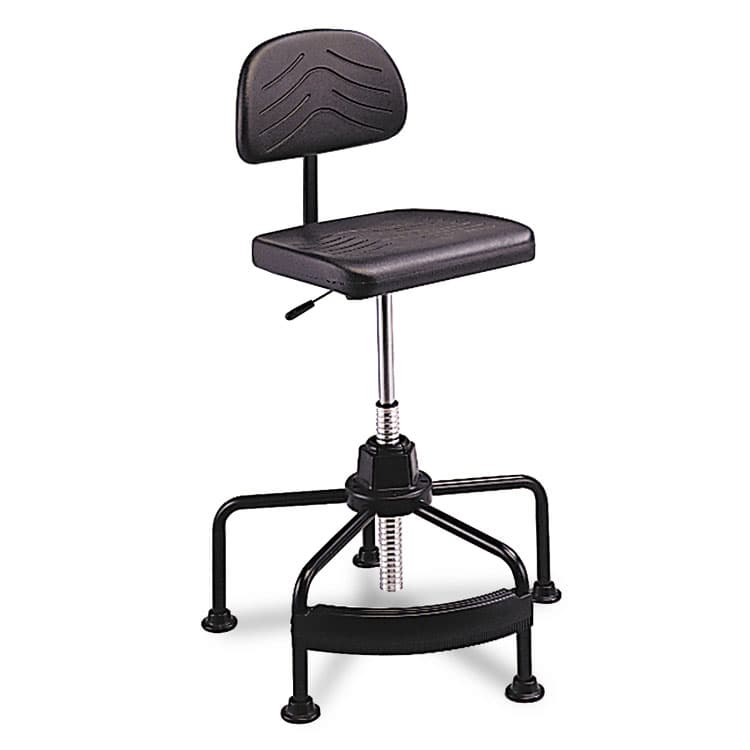 SAFCO PRODUCTS Task Master Economy Industrial Chair, Supports Up to 250 lb, 17" to 35" Seat Height, Black (SAF5117) thumbnail 4