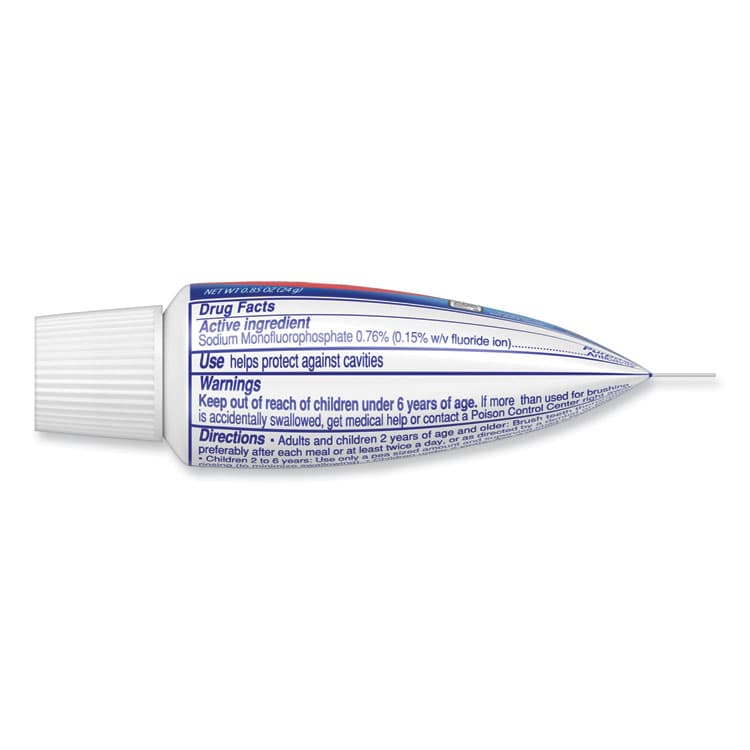 COLGATE PALMOLIVE, IPD. Fluoride Toothpaste, Personal Size, 0.85 oz Tube, Unboxed, 240/Carton (CPC09782) thumbnail 3