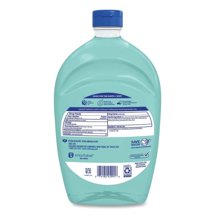 COLGATE PALMOLIVE, IPD. Antibacterial Liquid Hand Soap Refill, Fresh Scent, Green, 50 oz (CPC45991EA) thumbnail 3