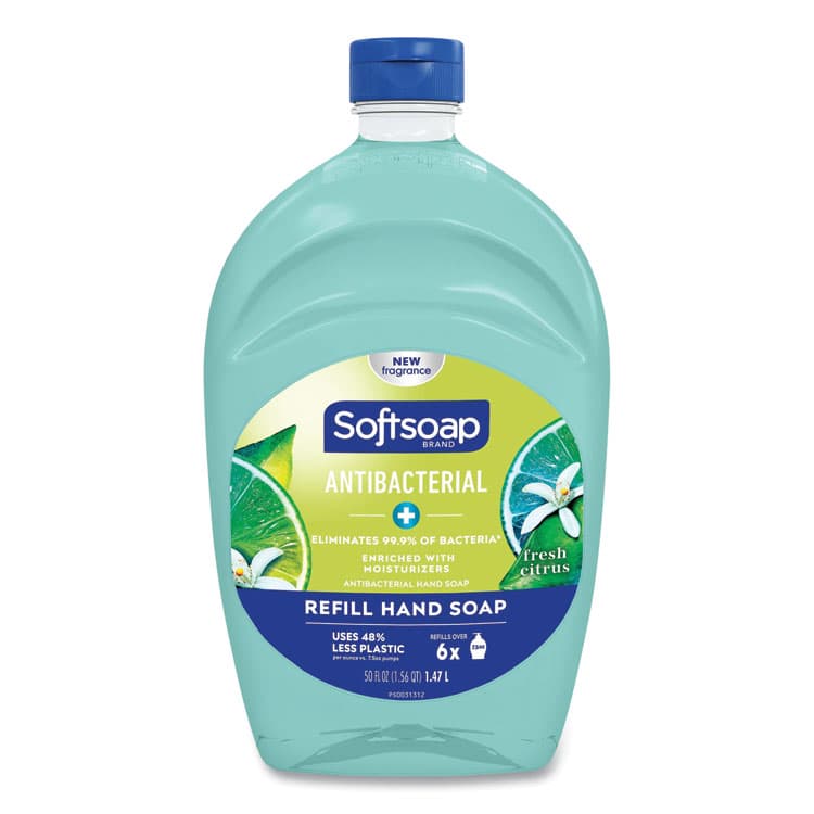 COLGATE PALMOLIVE, IPD. Antibacterial Liquid Hand Soap Refill, Fresh Scent, Green, 50 oz (CPC45991EA)