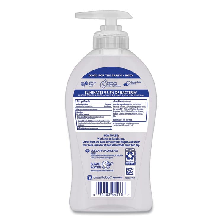 COLGATE PALMOLIVE, IPD. Antibacterial Hand Soap, White Tea and Berry Fusion Scent, 11.25 oz, 6/Carton (CPC44573) thumbnail 4
