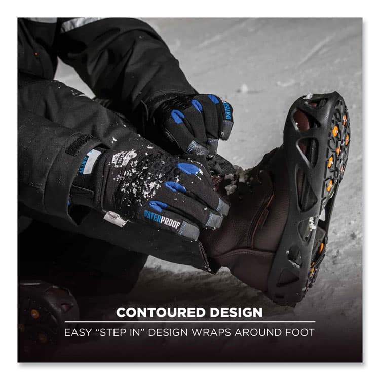 ERGODYNE CORPORATION Trex 6304 One-Piece Step-In Full Coverage Ice Cleats, X-Large, Black, Pair (EGO16785) thumbnail 2