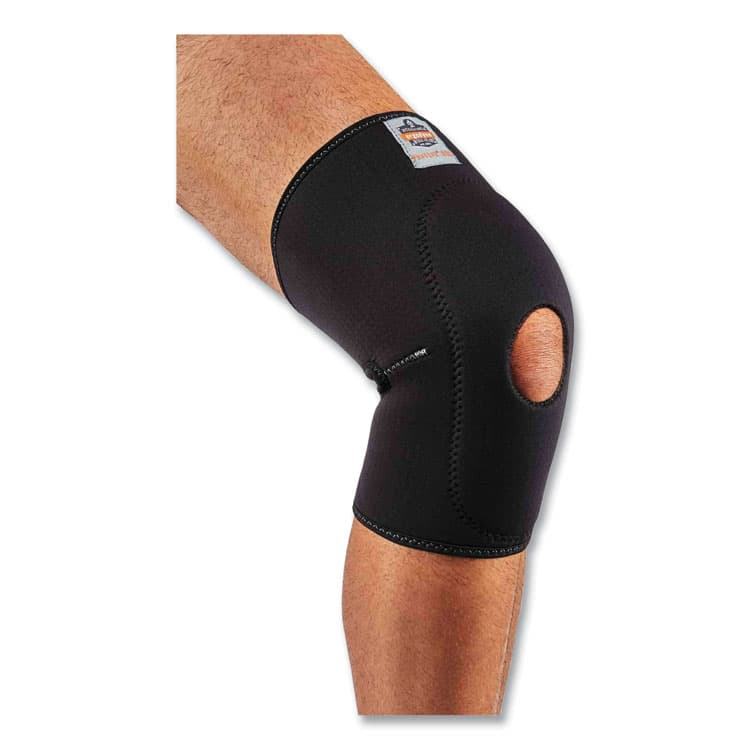 ERGODYNE CORPORATION ProFlex 615 Open Patella Anterior Pad Knee Sleeve, Medium, Black (EGO16533) thumbnail 2
