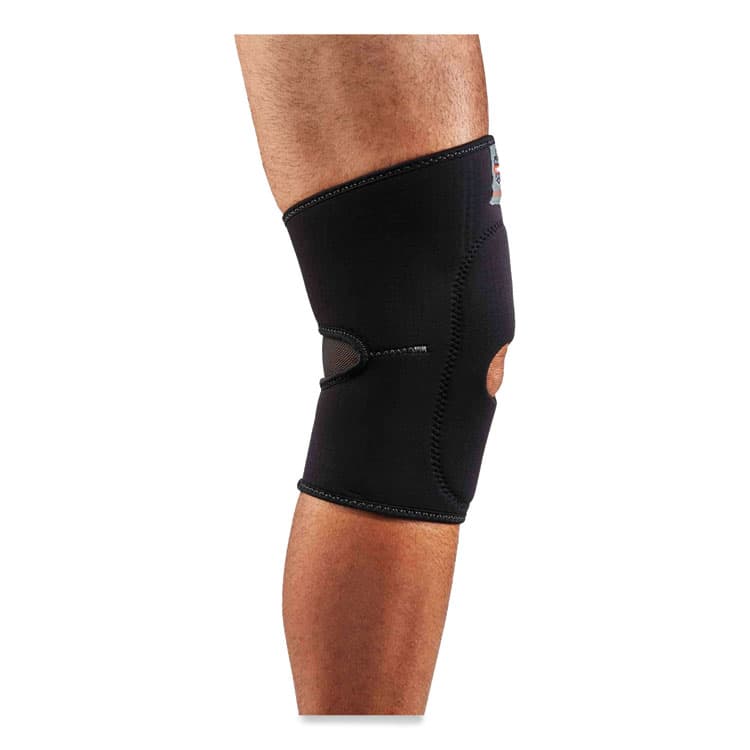 ERGODYNE CORPORATION ProFlex 615 Open Patella Anterior Pad Knee Sleeve, Large, Black (EGO16534) thumbnail 3